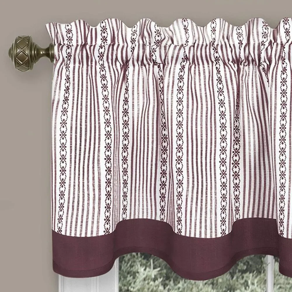 Woven Trends 3-Piece Window Kitchen Curtain Set, 58